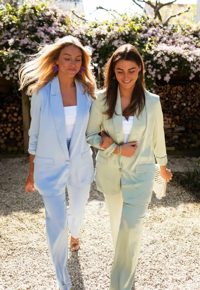 Women039s Clothing Blazers Easy Clothes Sea Green Satin Gabriela Blazer Sea Green