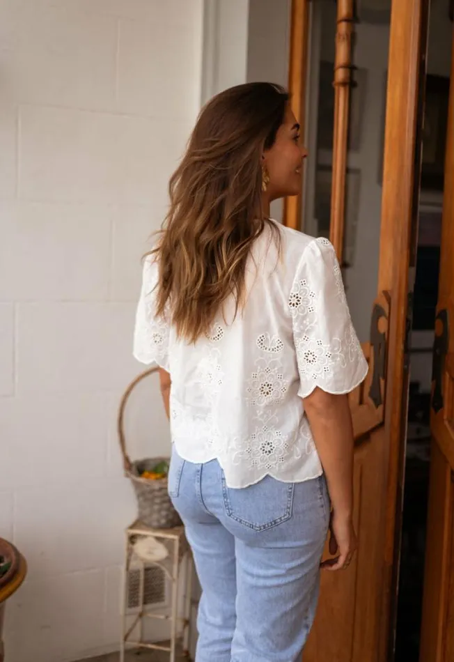 Women039s Clothing Blouses Easy Clothes Ecru Laure Blouse Women039s Clothing Blouses Easy Clothes Ecru Laure Blouse