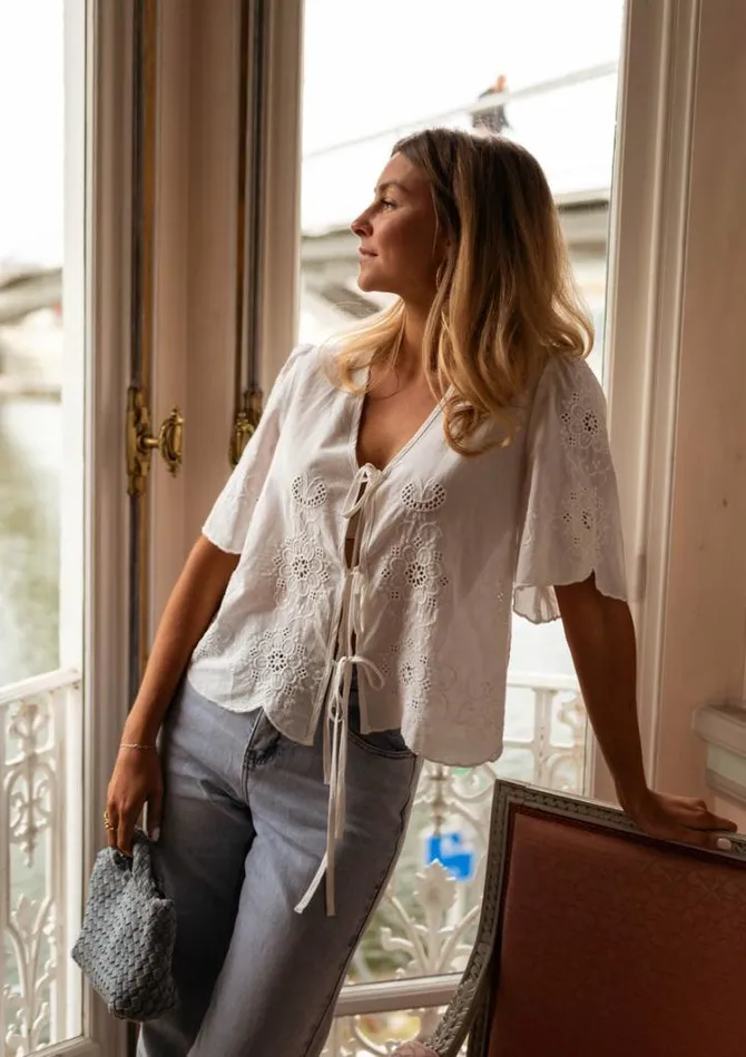 Women039s Clothing Blouses Easy Clothes Ecru Laure Blouse Women039s Clothing Blouses Easy Clothes Ecru Laure Blouse