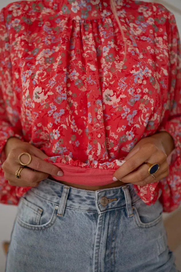 Women039s Clothing Blouses Easy Clothes Floral Coral Doma Blouse