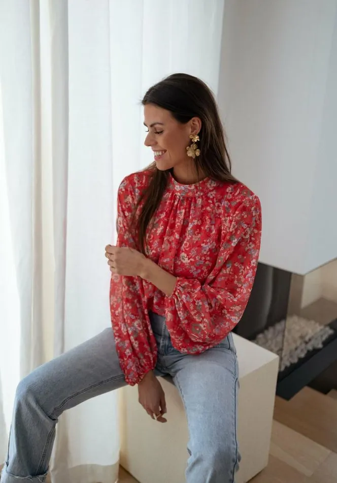 Women039s Clothing Blouses Easy Clothes Floral Coral Doma Blouse
