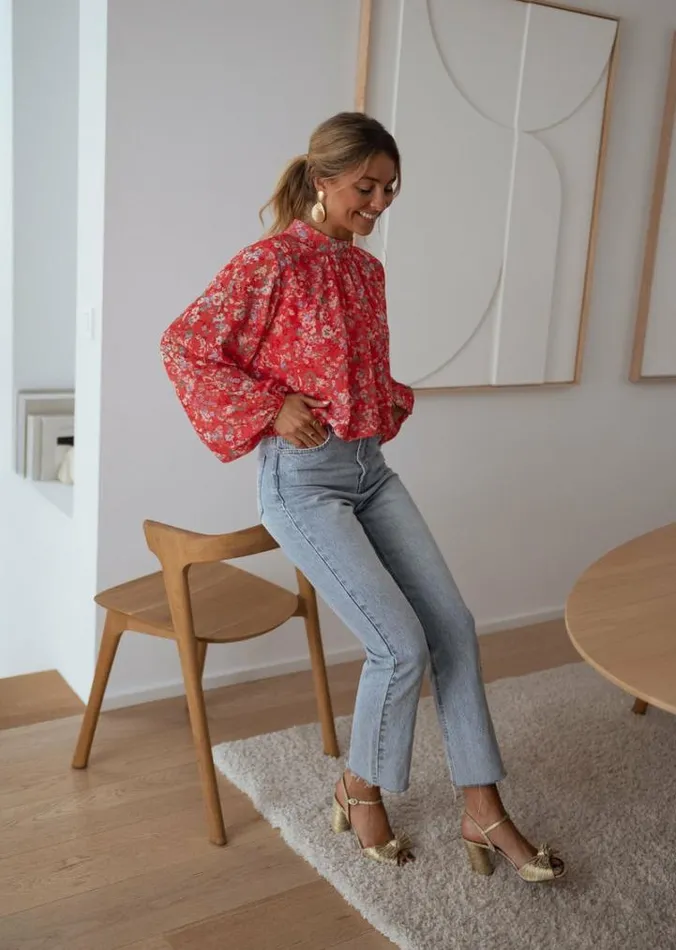 Women039s Clothing Blouses Easy Clothes Floral Coral Doma Blouse