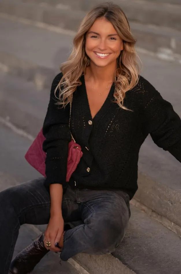 Women039s Clothing Cardigans Easy Clothes Black Xavier Cardigan Black