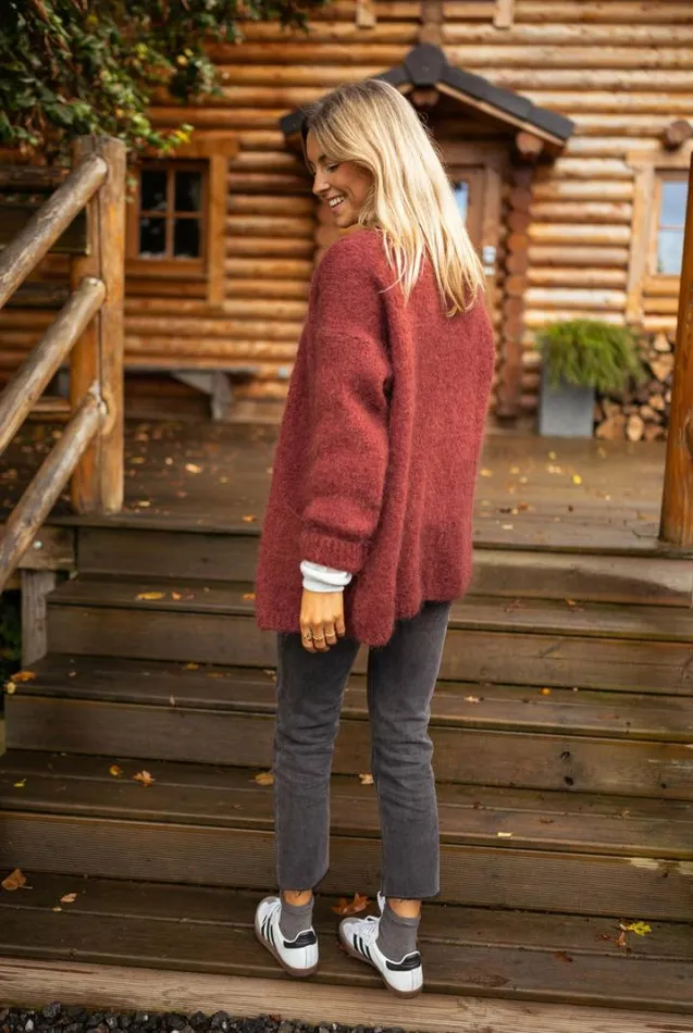 Women039s Clothing Cardigans Easy Clothes Burgundy Gabriel Cardigan