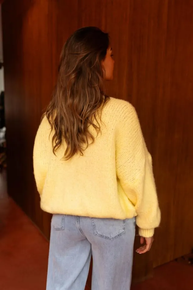 Women039s Clothing Cardigans Easy Clothes Yellow Janou Cardigan