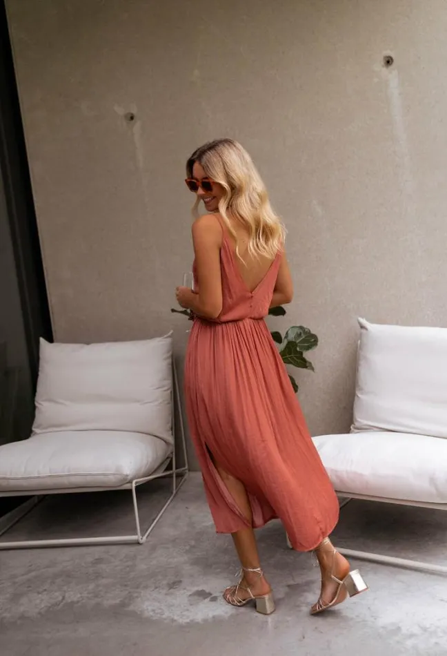 Women039s Clothing Dresses Easy Clothes Brick Dalie Dress Brick