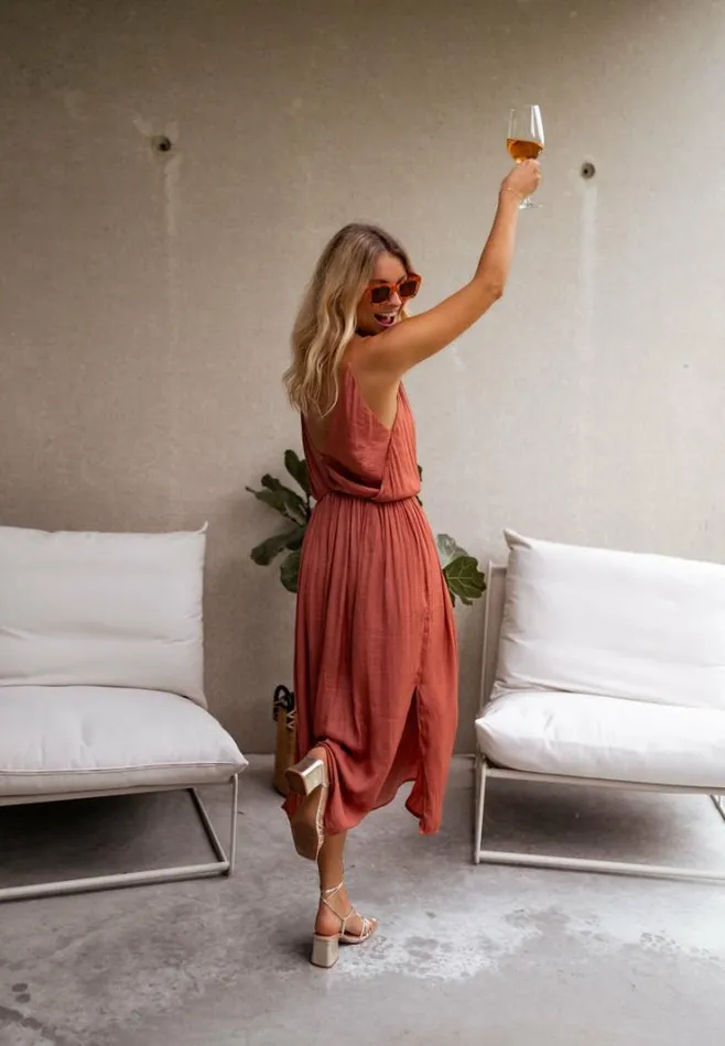 Women039s Clothing Dresses Easy Clothes Brick Dalie Dress Brick