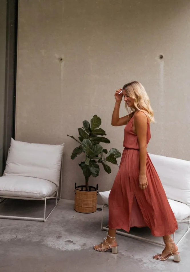 Women039s Clothing Dresses Easy Clothes Brick Dalie Dress Brick