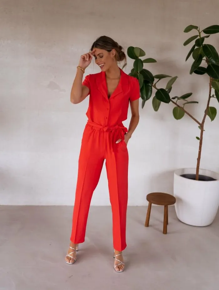 Women039s Clothing Dresses Easy Clothes Coral Rico Jumpsuit Coral