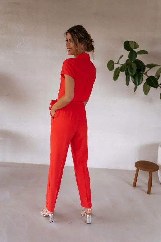 Women039s Clothing Dresses Easy Clothes Coral Rico Jumpsuit Coral Women039s Clothing Dresses Easy Clothes Coral Rico Jumpsuit Coral
