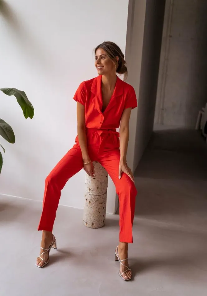 Women039s Clothing Dresses Easy Clothes Coral Rico Jumpsuit Coral Women039s Clothing Dresses Easy Clothes Coral Rico Jumpsuit Coral