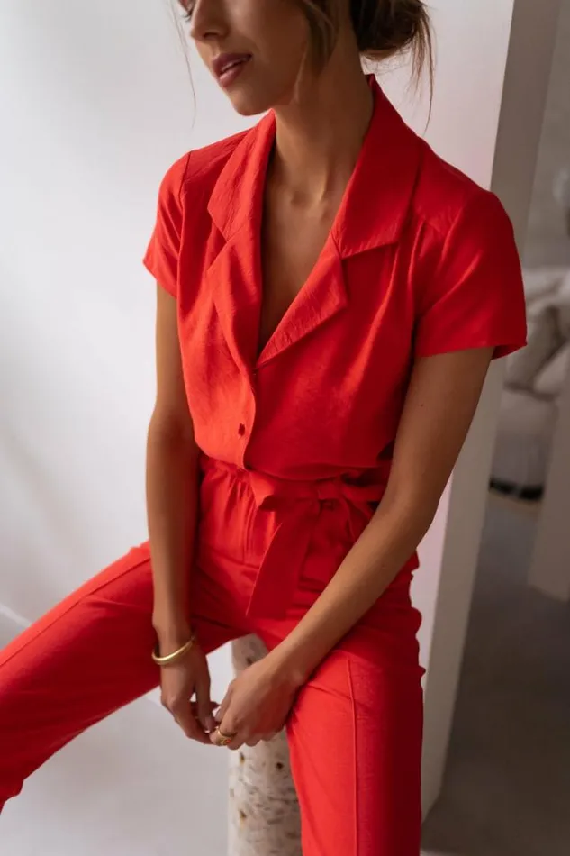Women039s Clothing Dresses Easy Clothes Coral Rico Jumpsuit Coral Women039s Clothing Dresses Easy Clothes Coral Rico Jumpsuit Coral