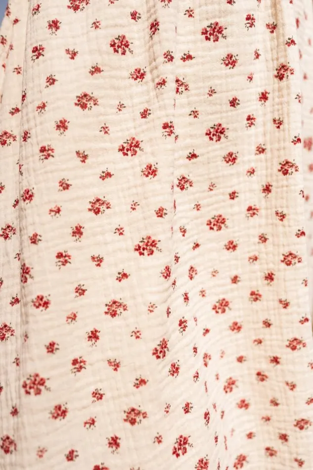 Women039s Clothing Dresses Easy Clothes Ecru And Red Floral Adriana Dress