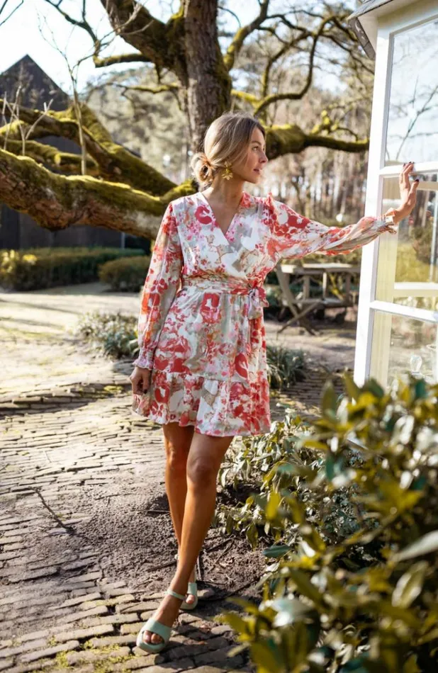 Women039s Clothing Dresses Easy Clothes Orange And Khaki Patterned Toby Dress