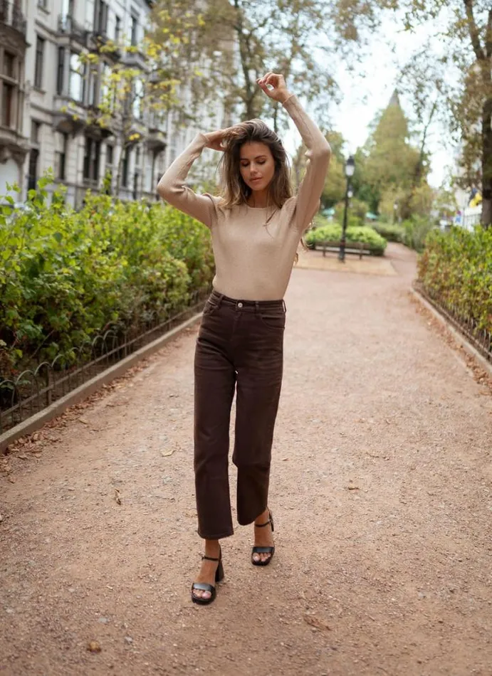 Women039s Clothing Pants and Jeans Easy Clothes Chocolate Solan Jeans Chocolate
