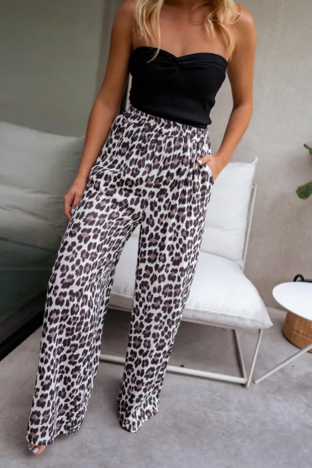 Women039s Clothing Pants and Jeans Easy Clothes Leopard Print Shiva Pants In Cotton Gauze Leopard Women039s Clothing Pants and Jeans Easy Clothes Leopard Print Shiva Pants In Cotton Gauze Leopard