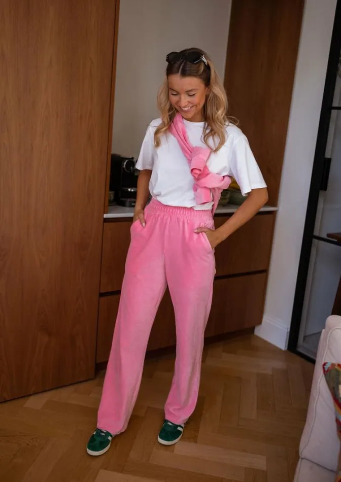 Women039s Clothing Pants and Jeans Easy Clothes Pink Velvet Oscar Pants