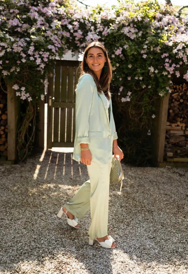 Women039s Clothing Pants and Jeans Easy Clothes Sea Green Satin Appoline Pants Sea Green Women039s Clothing Pants and Jeans Easy Clothes Sea Green Satin Appoline Pants Sea Green