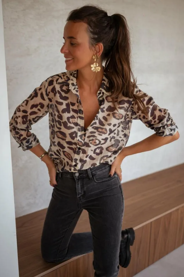 Women039s Clothing Shirts Easy Clothes Leopard Stefan Shirt