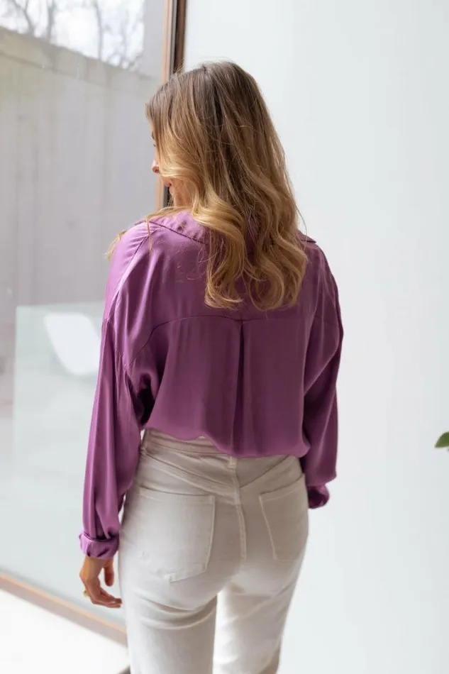 Women039s Clothing Shirts Easy Clothes Purple Britte Shirt Purple Women039s Clothing Shirts Easy Clothes Purple Britte Shirt Purple