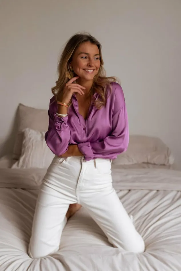 Women039s Clothing Shirts Easy Clothes Purple Britte Shirt Purple Women039s Clothing Shirts Easy Clothes Purple Britte Shirt Purple