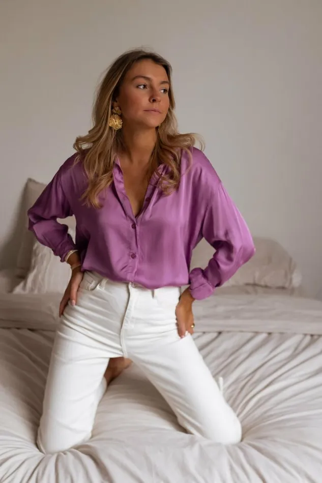 Women039s Clothing Shirts Easy Clothes Purple Britte Shirt Purple Women039s Clothing Shirts Easy Clothes Purple Britte Shirt Purple