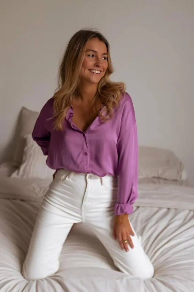 Women039s Clothing Shirts Easy Clothes Purple Britte Shirt Purple Women039s Clothing Shirts Easy Clothes Purple Britte Shirt Purple