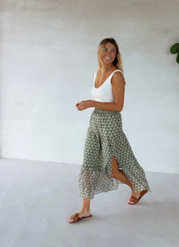 Women039s Clothing Skirts Easy Clothes Green Zoe Skirt Women039s Clothing Skirts Easy Clothes Green Zoe Skirt