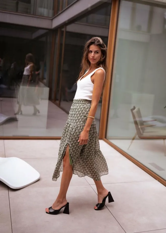 Women039s Clothing Skirts Easy Clothes Green Zoe Skirt Women039s Clothing Skirts Easy Clothes Green Zoe Skirt