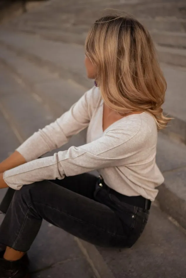Women039s Clothing Sweaters Easy Clothes Beige Bouma Thin Sweater Beige