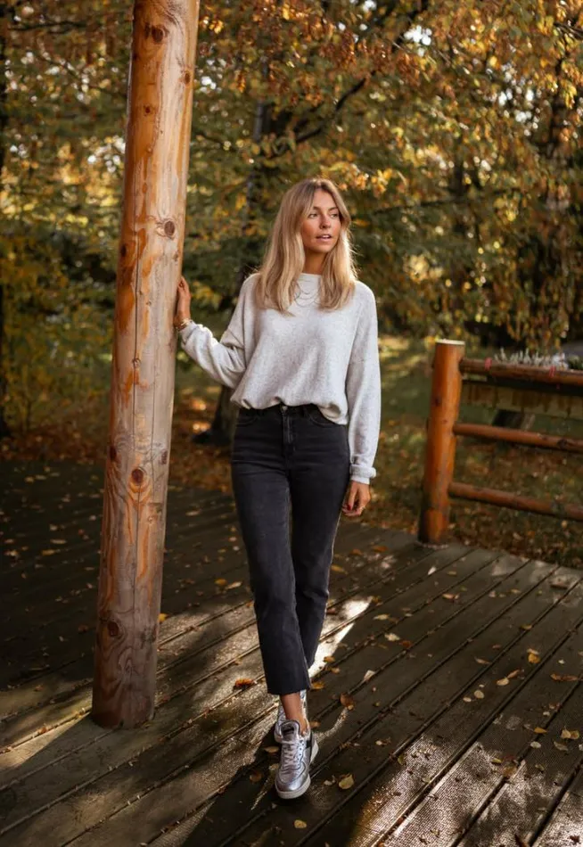 Women039s Clothing Sweaters Easy Clothes Grey Iris Cashmere Sweater
