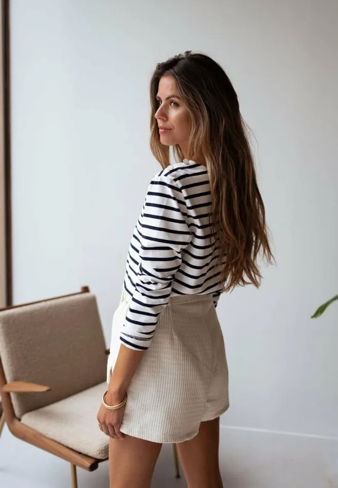 Women039s Clothing Sweaters Easy Clothes Pedro Sweater With Lines Women039s Clothing Sweaters Easy Clothes Pedro Sweater With Lines