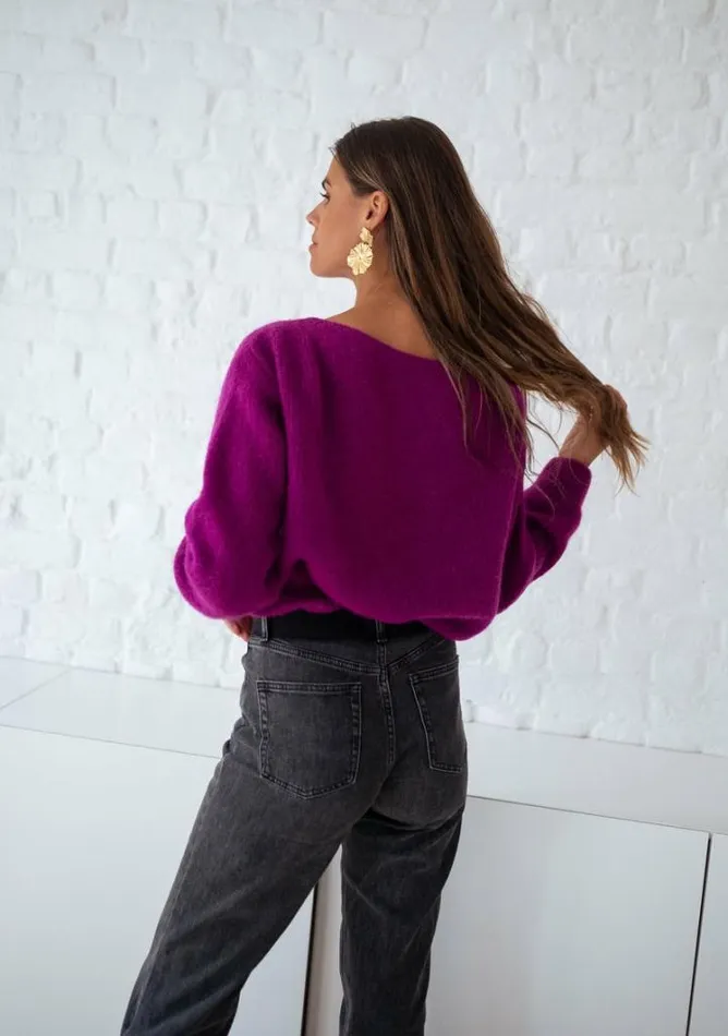Women039s Clothing Sweaters Easy Clothes Purple Lidy Sweater