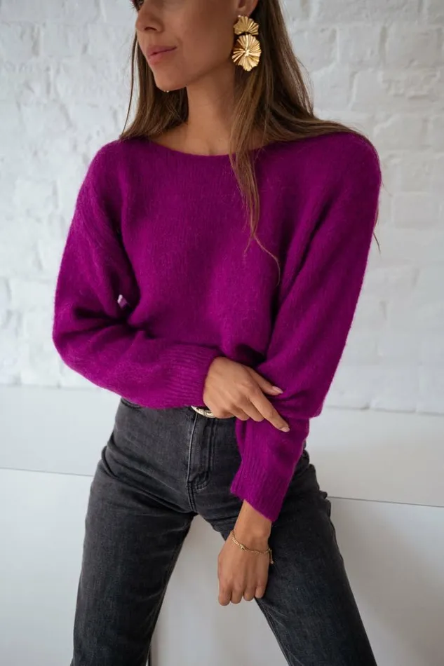Women039s Clothing Sweaters Easy Clothes Purple Lidy Sweater