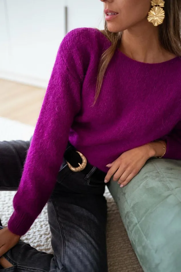 Women039s Clothing Sweaters Easy Clothes Purple Lidy Sweater