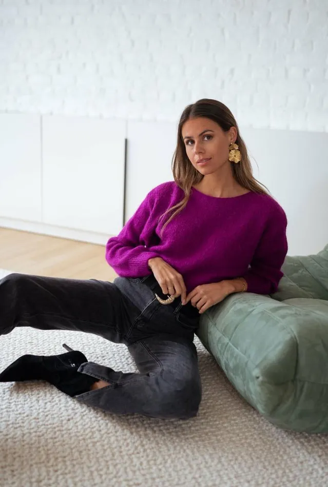 Women039s Clothing Sweaters Easy Clothes Purple Lidy Sweater