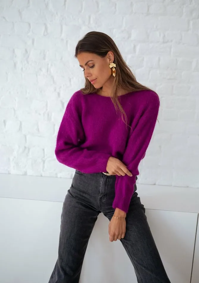 Women039s Clothing Sweaters Easy Clothes Purple Lidy Sweater