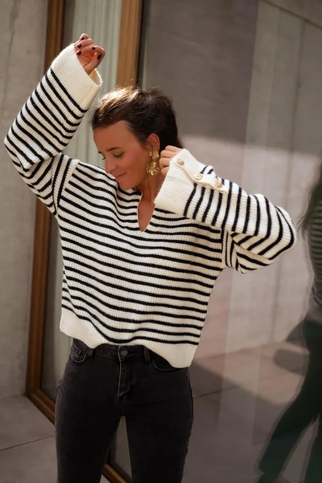 Women039s Clothing Sweaters Easy Clothes Striped Mathilde Sweater