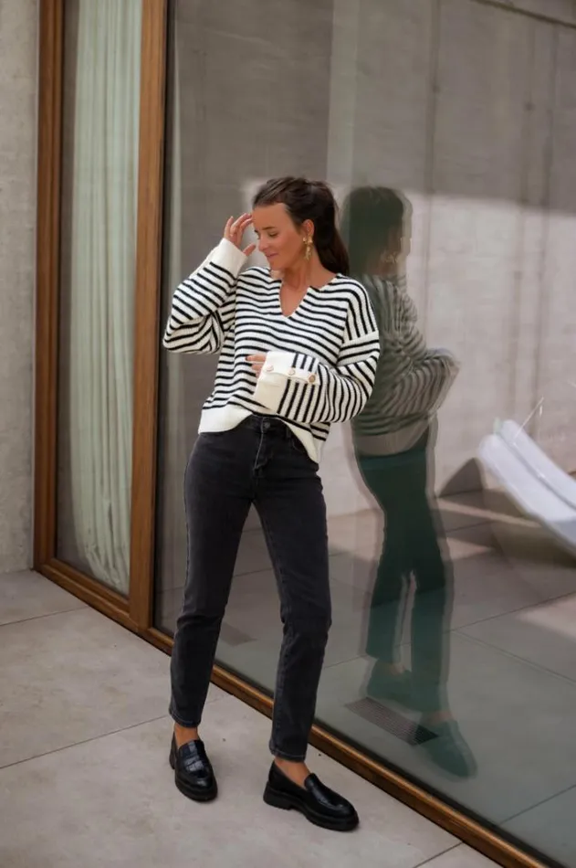 Women039s Clothing Sweaters Easy Clothes Striped Mathilde Sweater