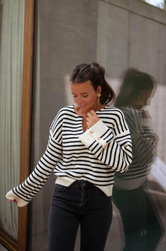 Women039s Clothing Sweaters Easy Clothes Striped Mathilde Sweater