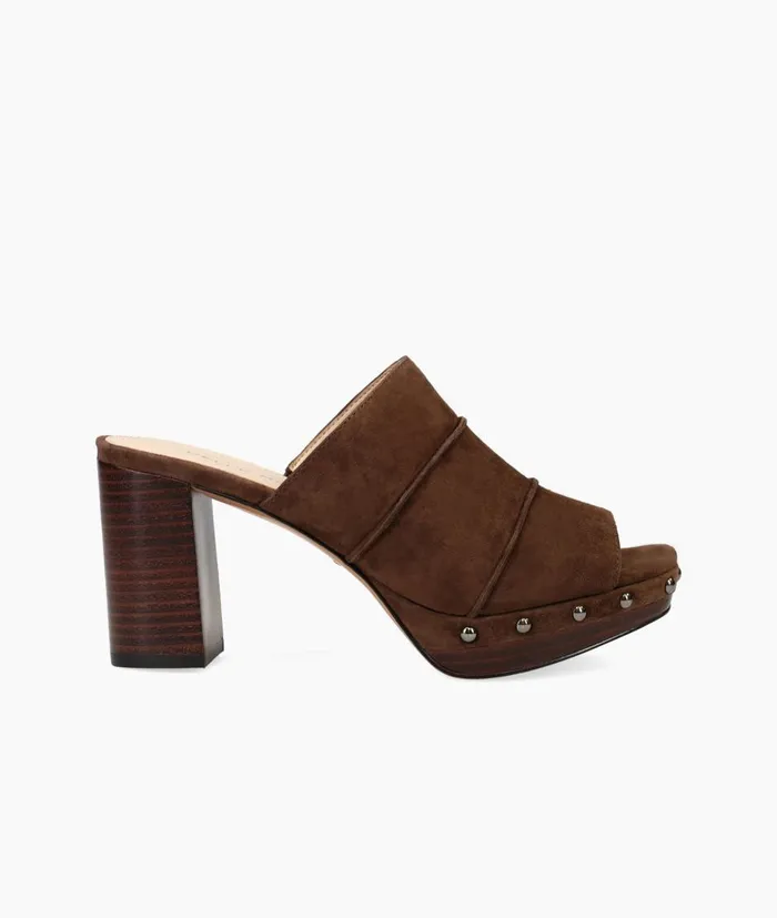 Women Amery Mule 8211 Oak Pelle Moda Platforms