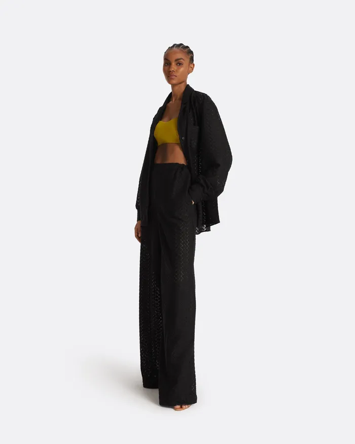 Women Angelique Black Top Black Swimwear Safiyaa