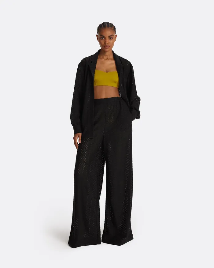 Women Angelique Black Top Black Swimwear Safiyaa