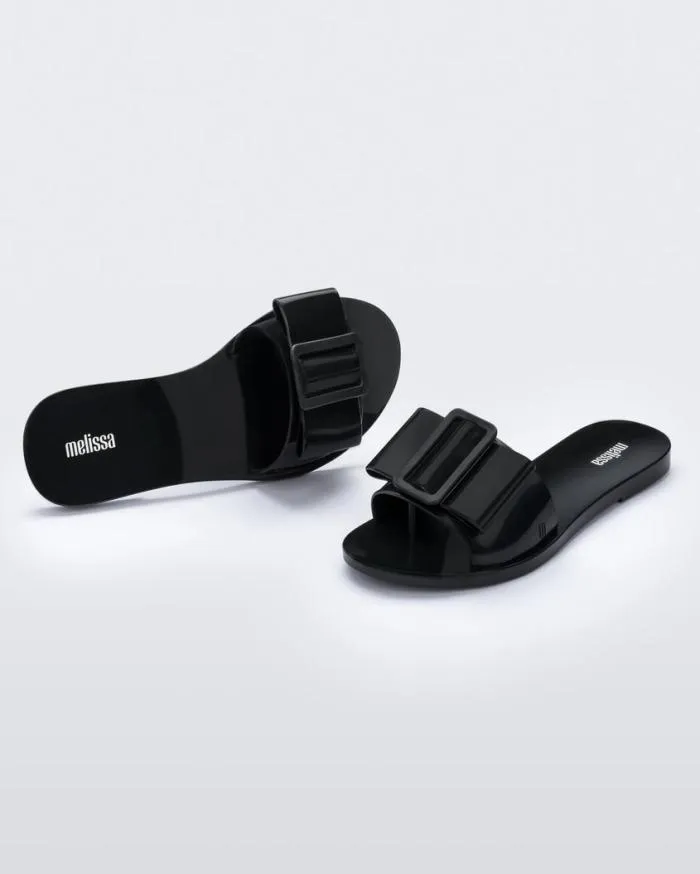 Women Babe Black Melissa Slides