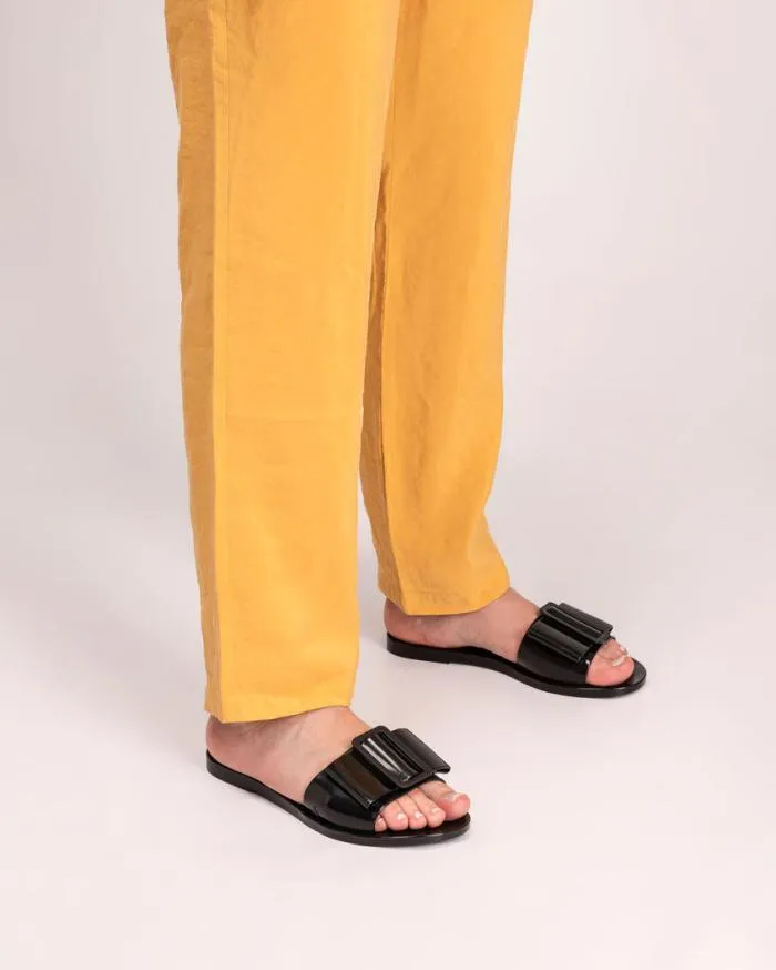 Women Babe Black Melissa Slides