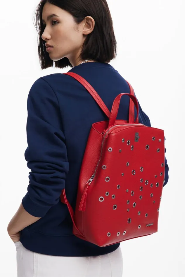 Women Backpacks Desigual Medium Studded Backpack Women Backpacks Desigual Medium Studded Backpack