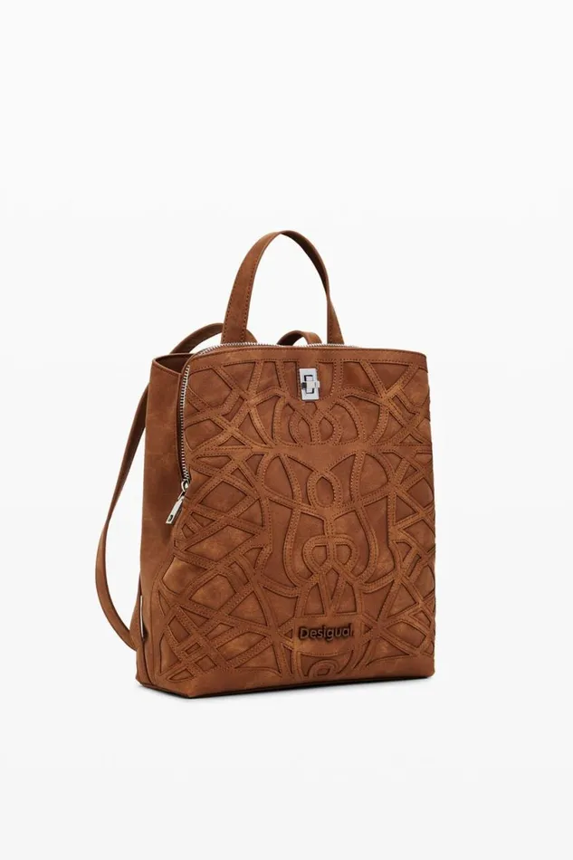 Women Backpacks Desigual Mini Embossed Backpack