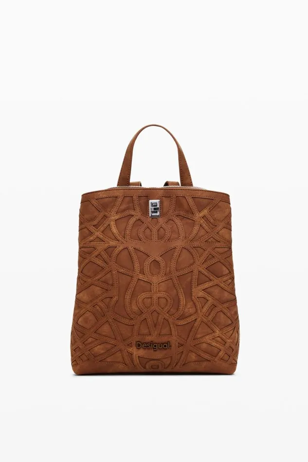 Women Backpacks Desigual Mini Embossed Backpack