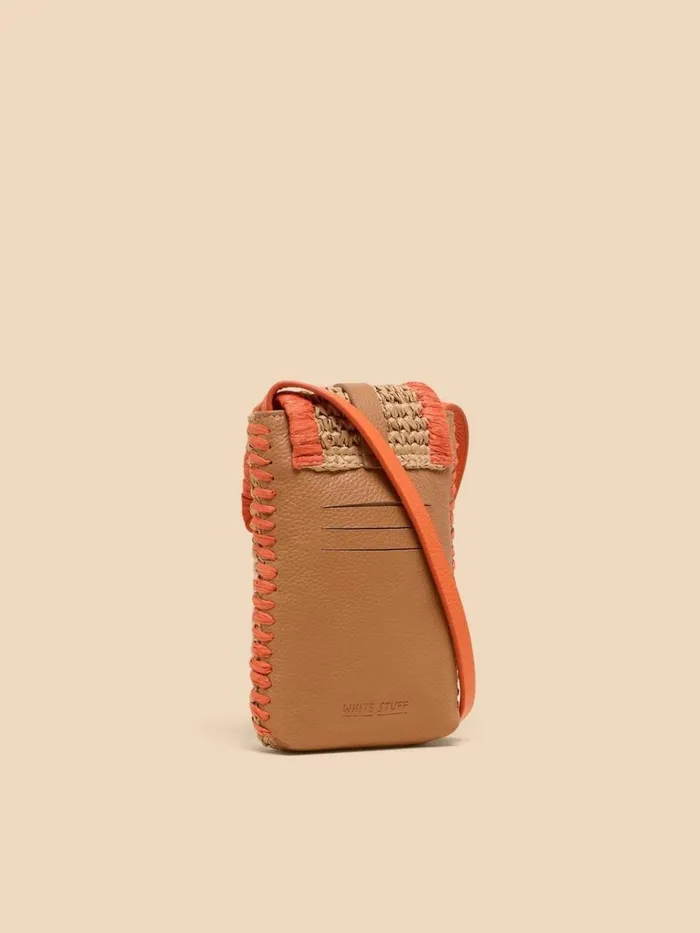 Women BAGS and PURSES White Stuff Clara Buckle Raffia Phone Bag Orange Multi Women BAGS and PURSES White Stuff Clara Buckle Raffia Phone Bag Orange Multi