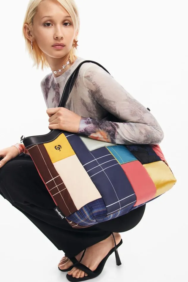 Women Bags Desigual Geometric Handle Bag